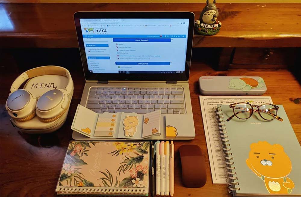 Online TEFL Course setup