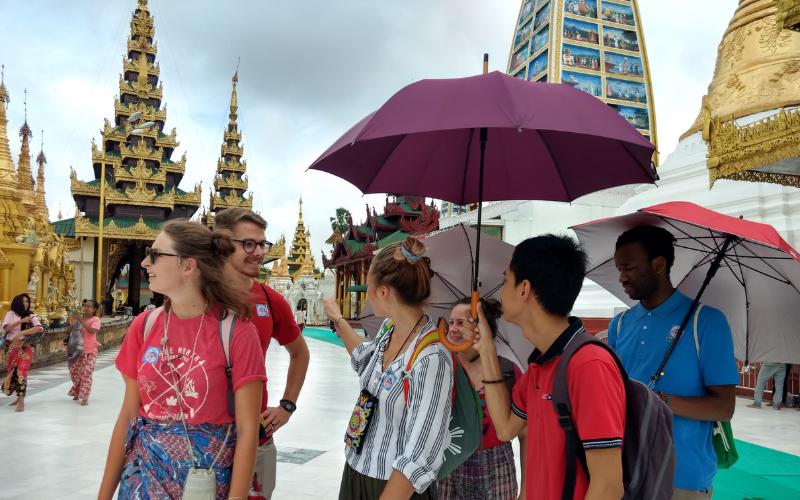 TEFL Myanmar students exploring Yangon